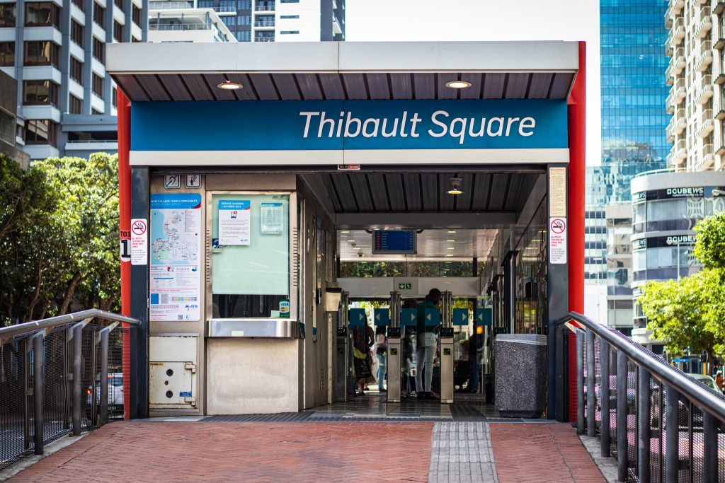 Thibault Square MyCiTi station, a short walk from InnsCape Classic